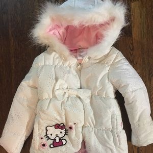 Sanrio Hello Kitty Metallic Puffer Jacket